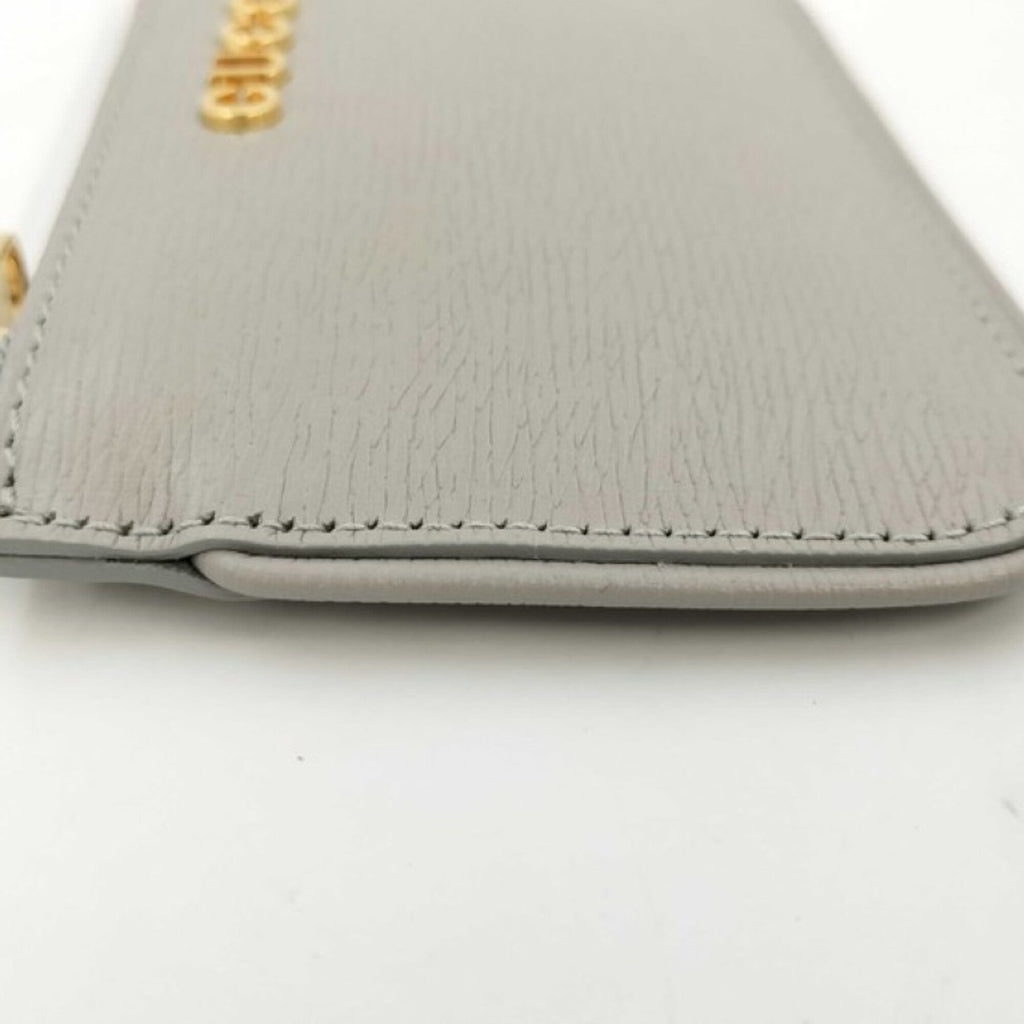 Gucci Gray Leather Coin Purse/Coin Case (Pre-Owned)