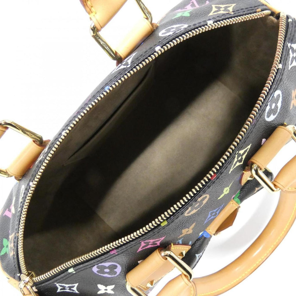 Louis Vuitton Black Coated Canvas Boston Bag