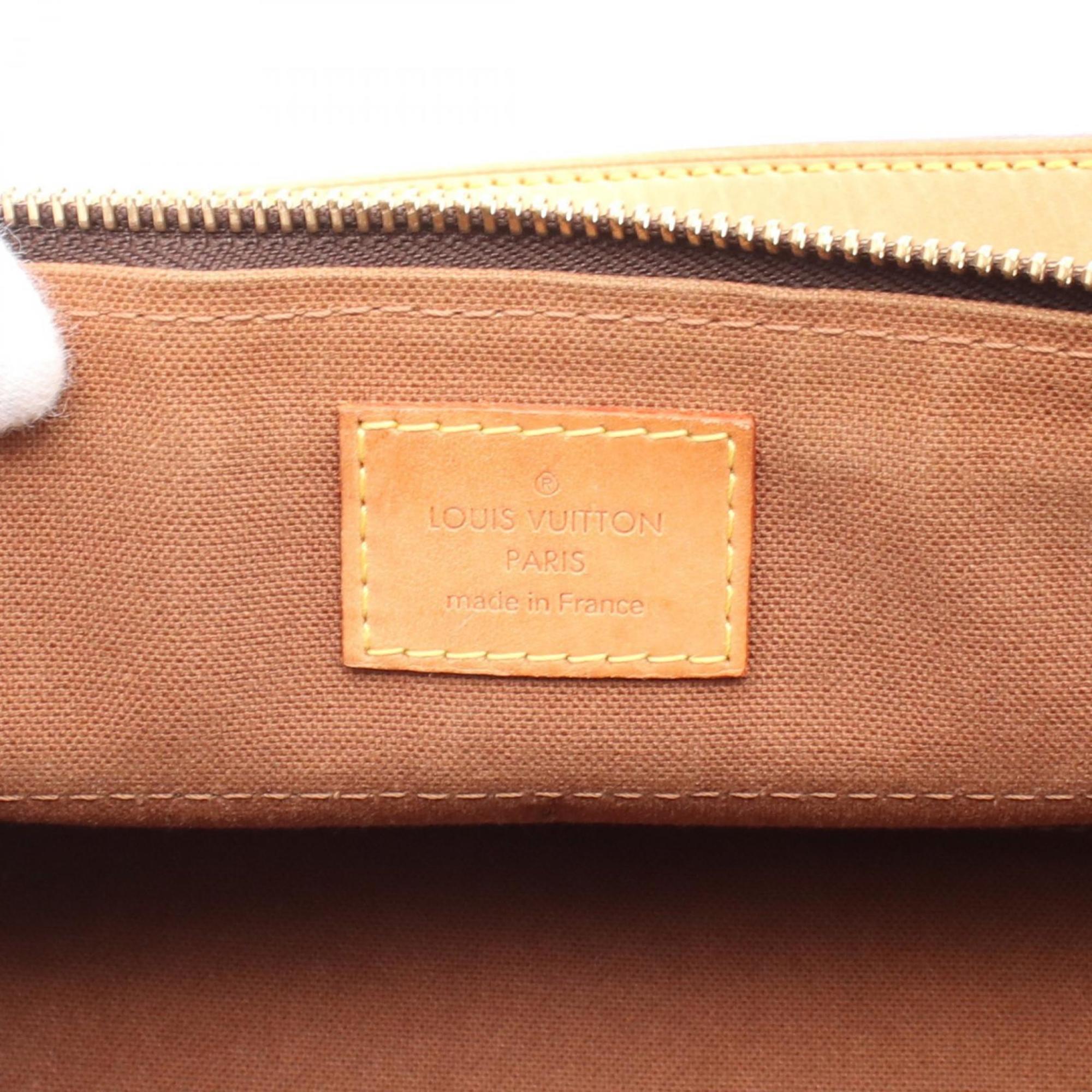 Louis Vuitton Brown Coated Canvas Leather Shoulder Bag