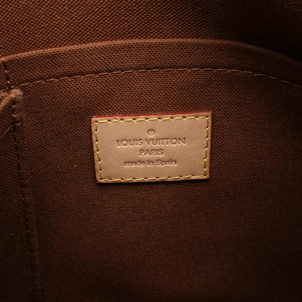 Louis Vuitton Monogram Brown Coated Canvas Leather Shoulder Bag