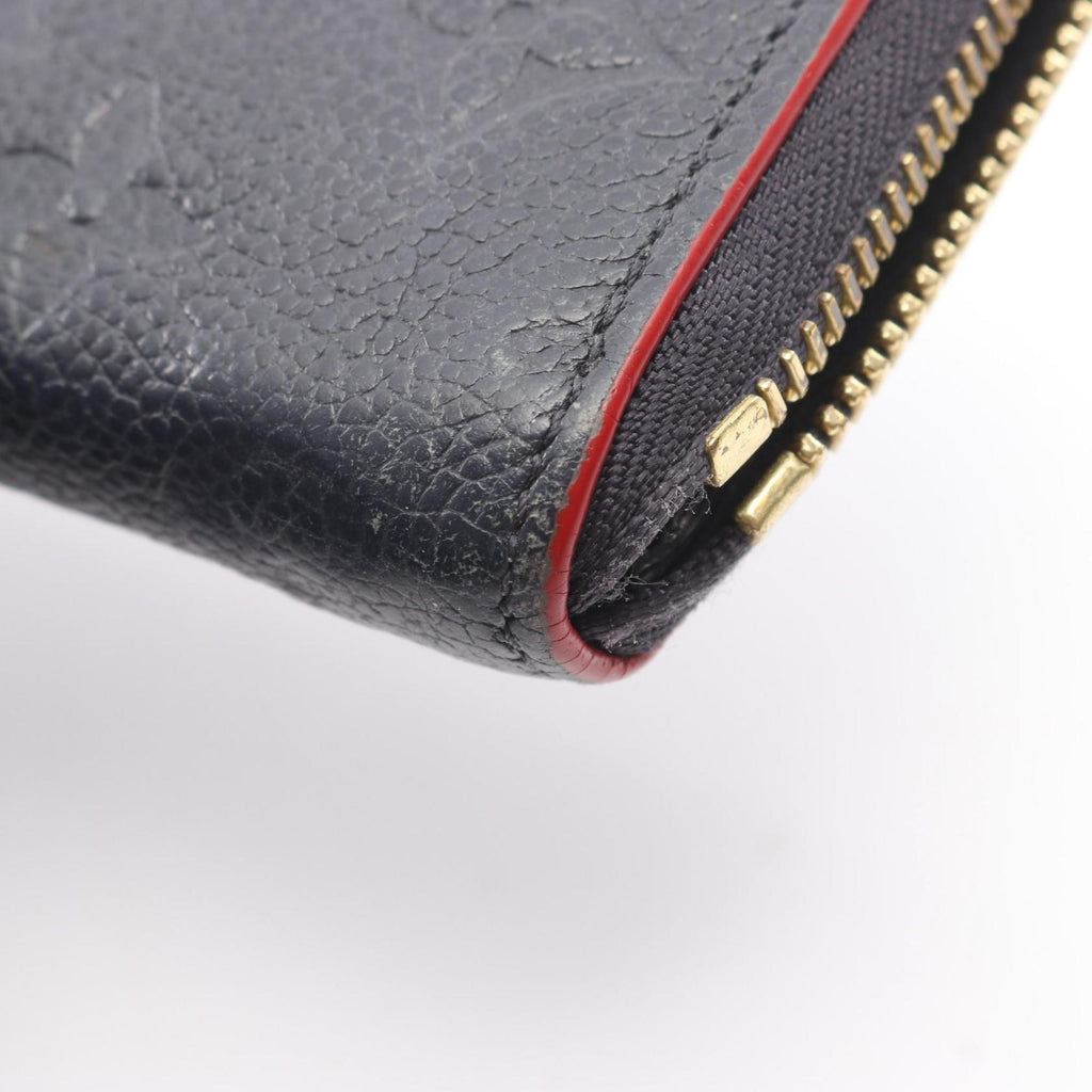 Louis Vuitton Marine Rouge Navy Monogram Empreinte Long Wallet