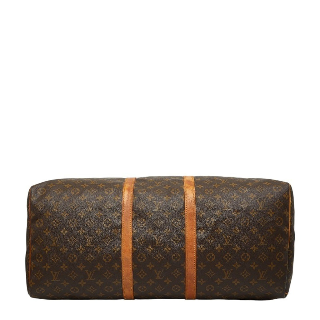 Louis Vuitton Brown Pvc Leather Boston Bag