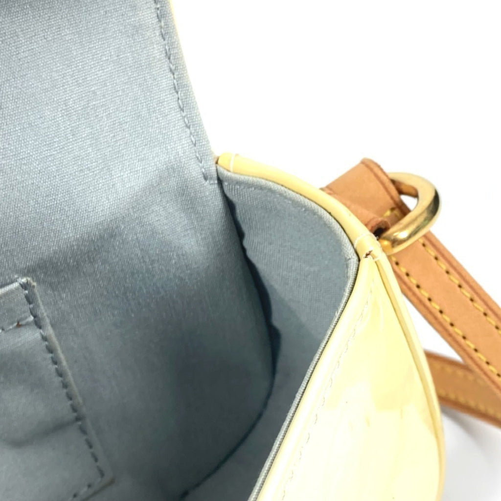 Louis Vuitton Monogram Vernis Pearl White Monogram Vernis Shoulder Bag