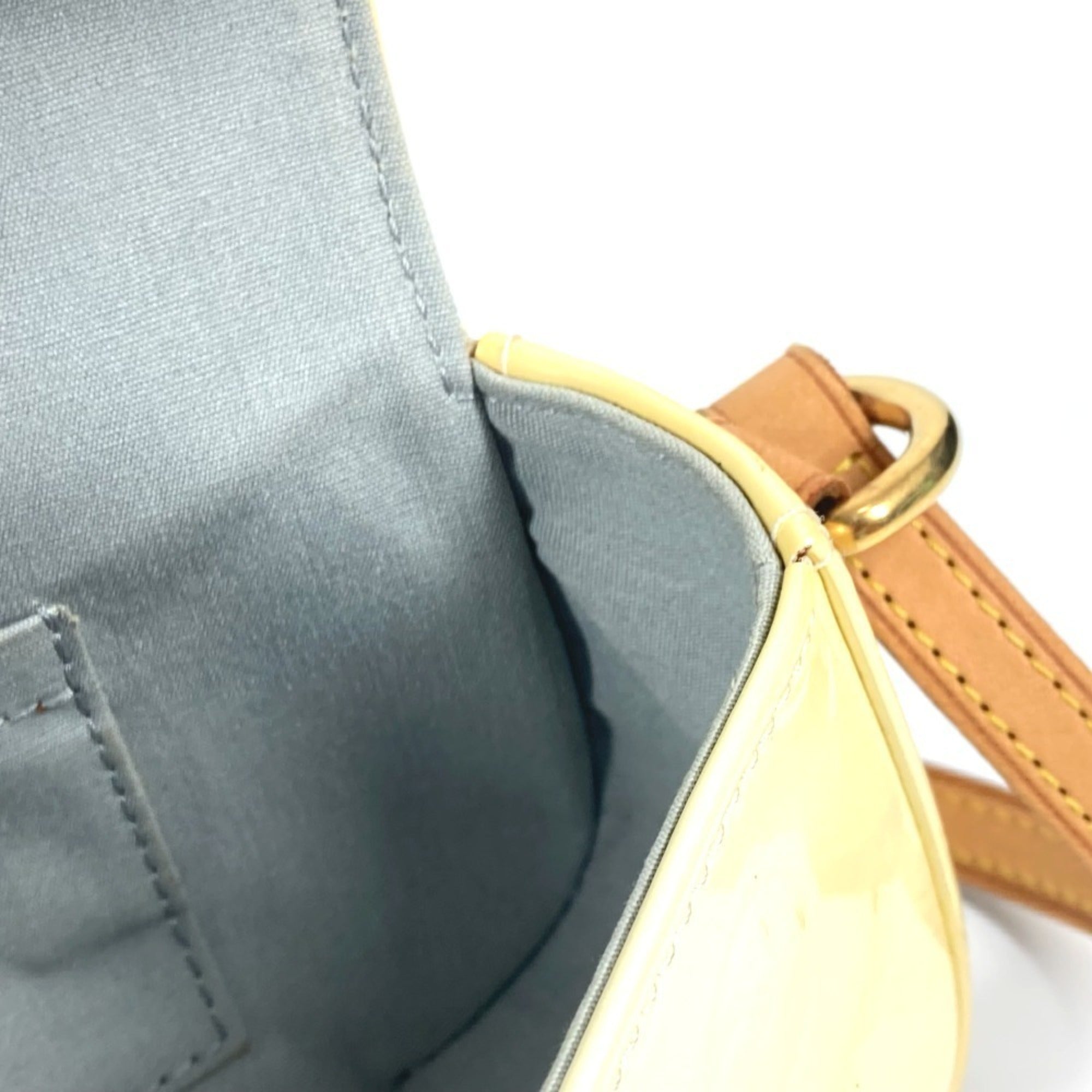 Louis Vuitton Monogram Vernis Pearl White Monogram Vernis Shoulder Bag