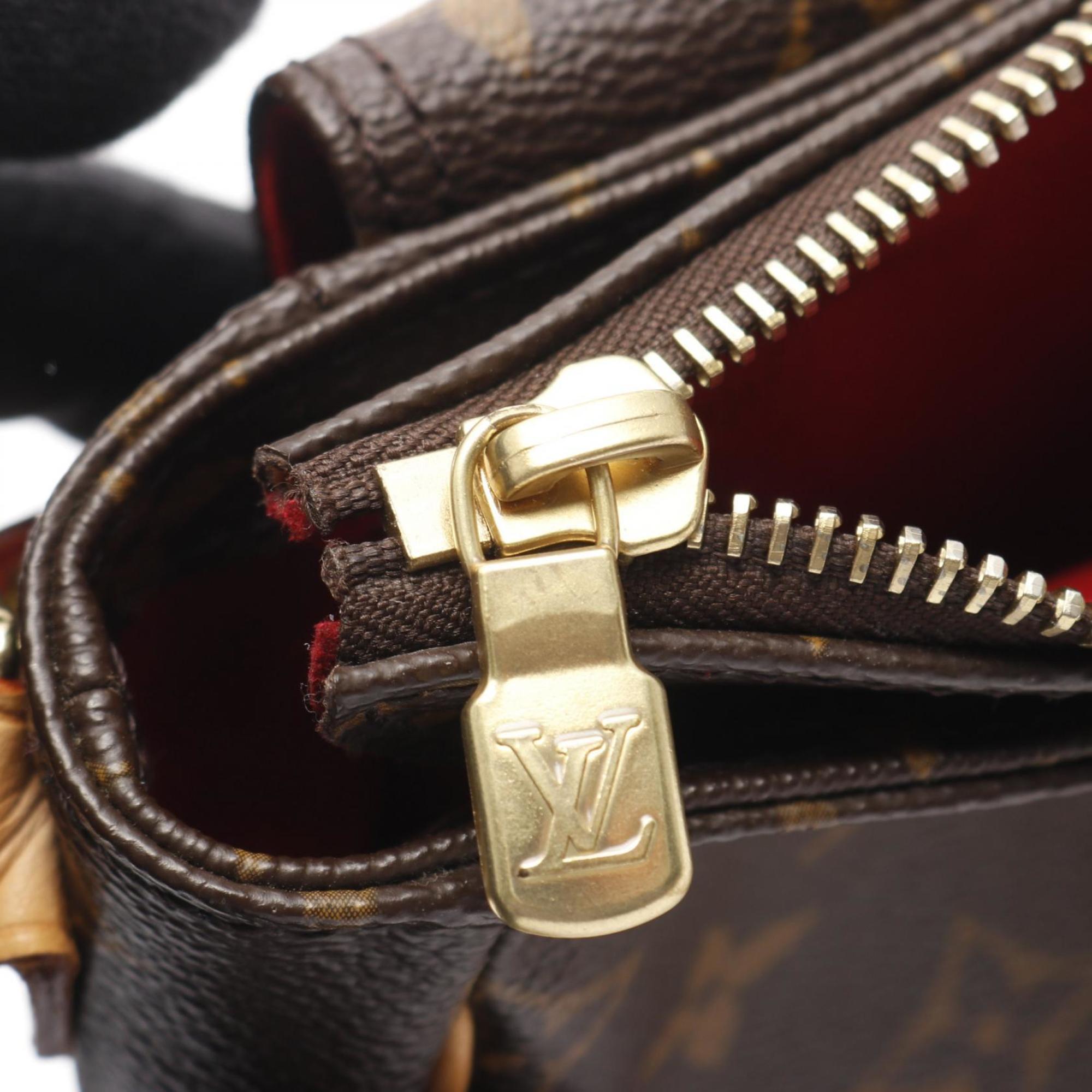 Louis Vuitton Brown Pvc Leather Shoulder Bag