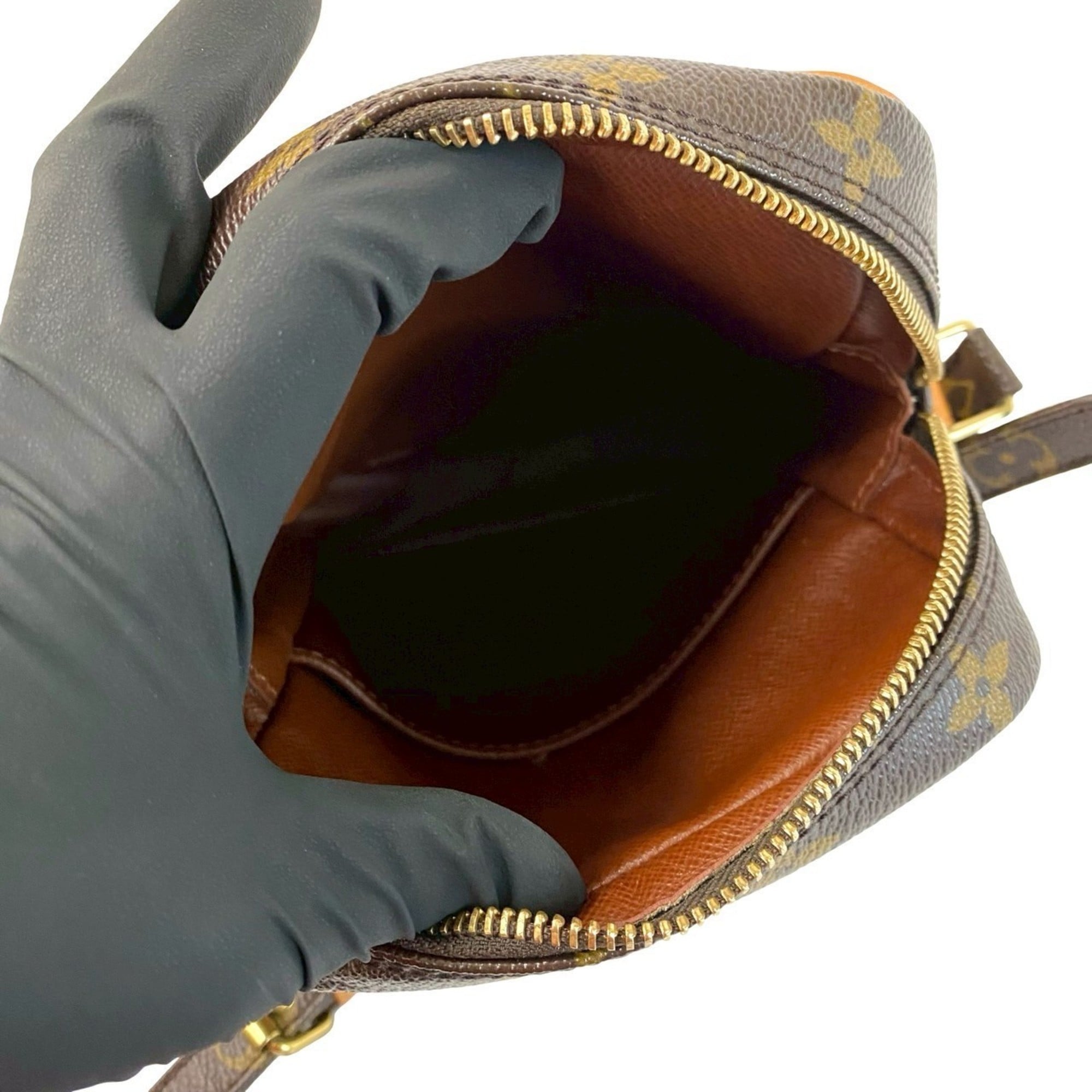Louis Vuitton Brown Leather Pvc Pochette Shoulder Bag