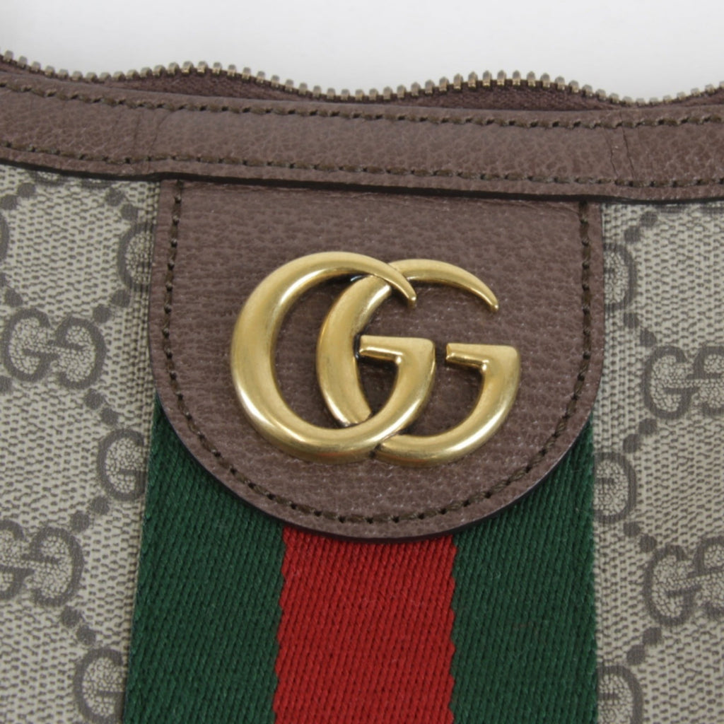 Gucci Ophidia Brown Gg Supreme Shoulder Bag (Pre-Owned)