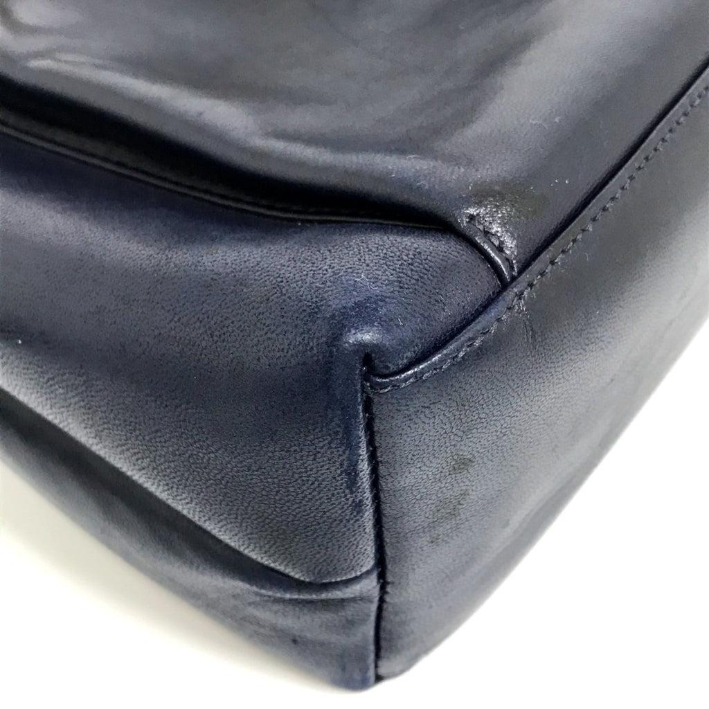 Chanel Navy Leather Shoulder Bag