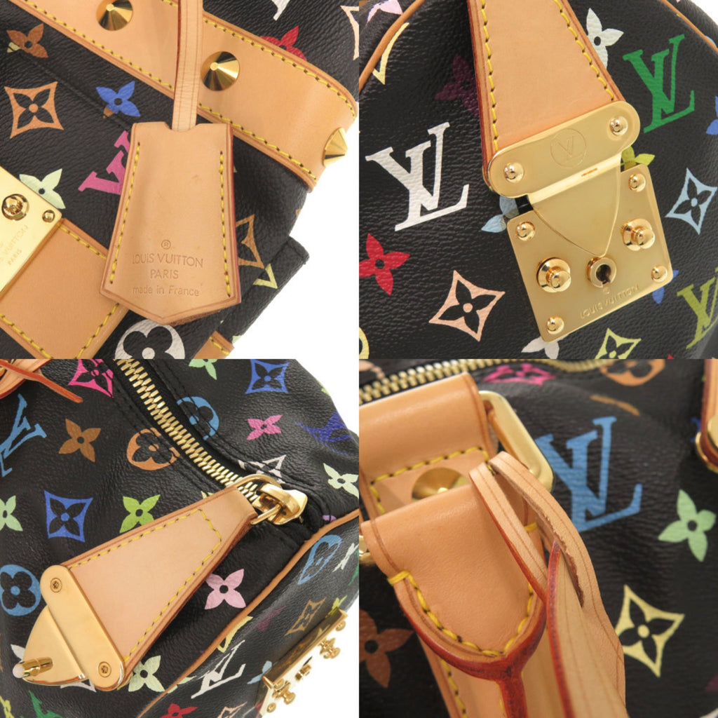 Louis Vuitton Noir Monogram Multicolore Boston Bag