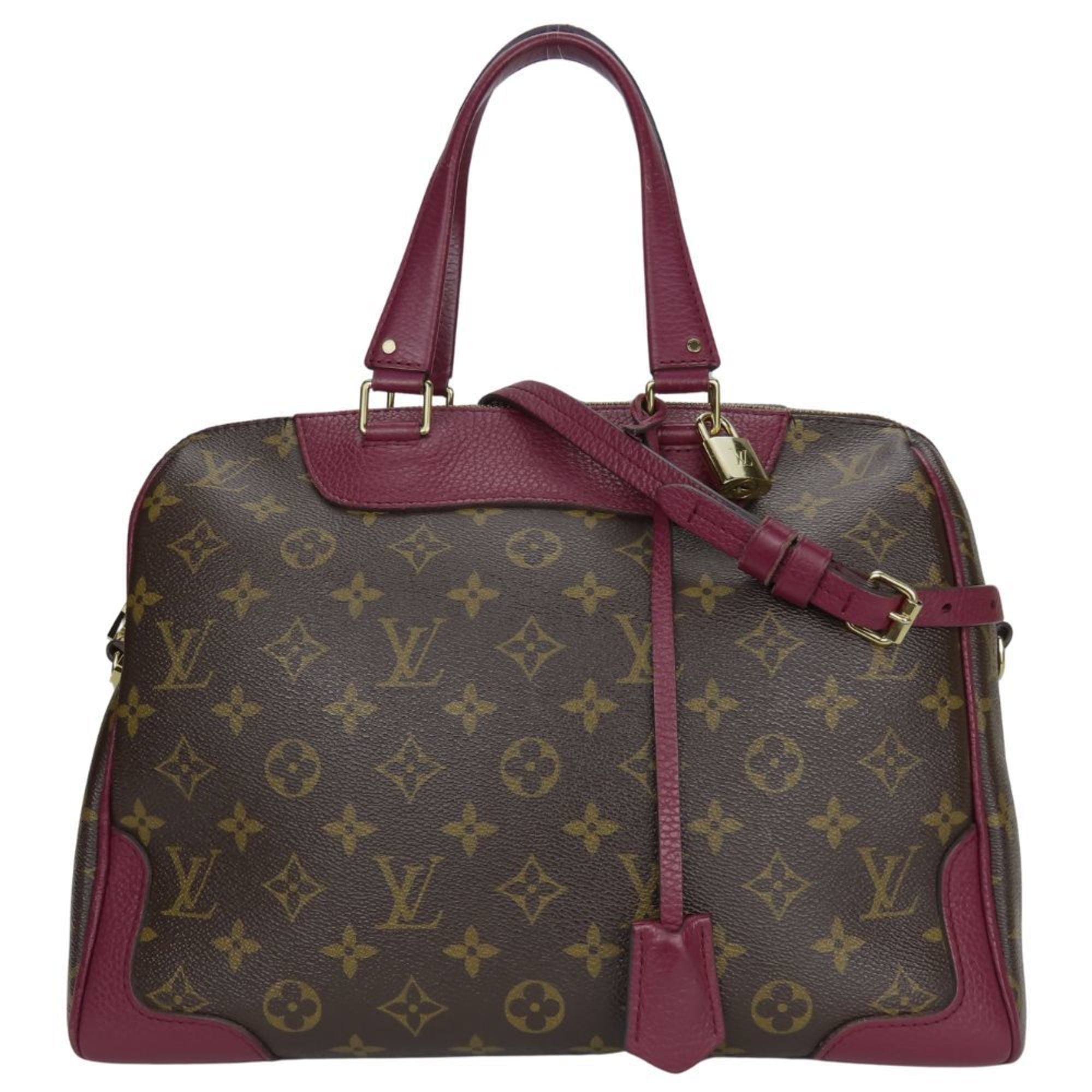 Louis Vuitton Aurore Brown Monogram Leather Handbag