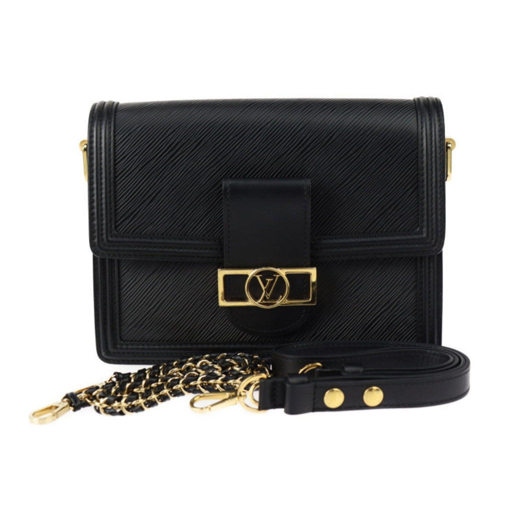 Louis Vuitton Black Leather Pochette Shoulder Bag