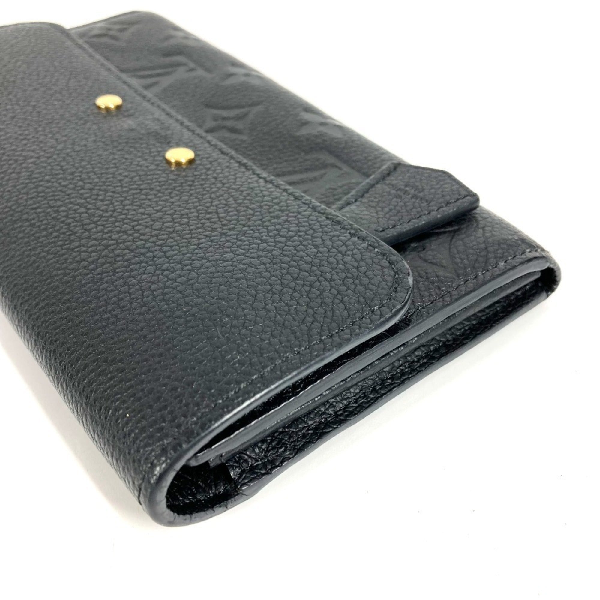 Louis Vuitton Monogram Empreinte Black Noir Monogram Empreinte Long Wallet
