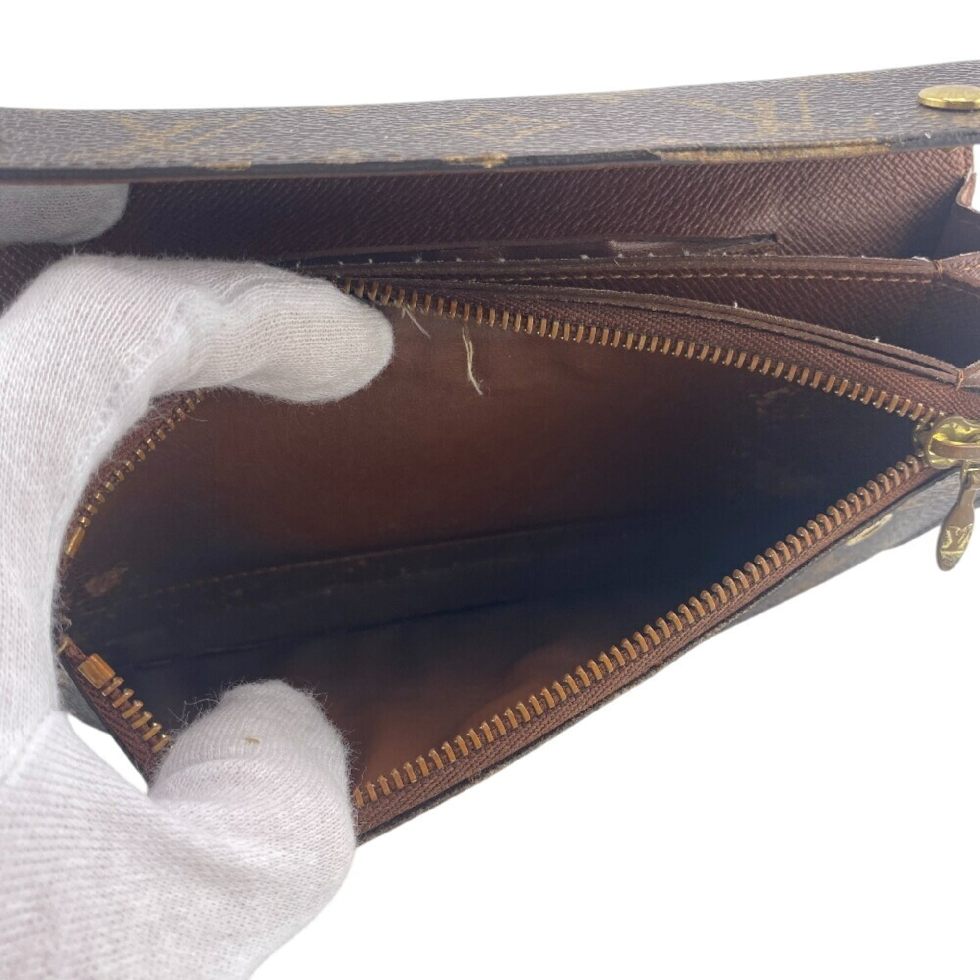 Louis Vuitton Monogram Brown Monogram Long Wallet