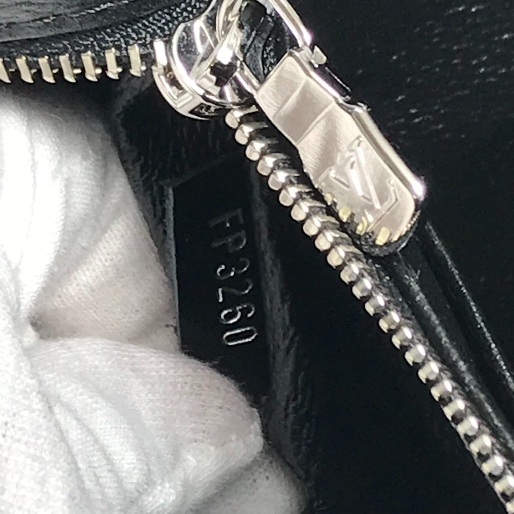 Louis Vuitton Black White Coated Canvas Handbag Tote Bag
