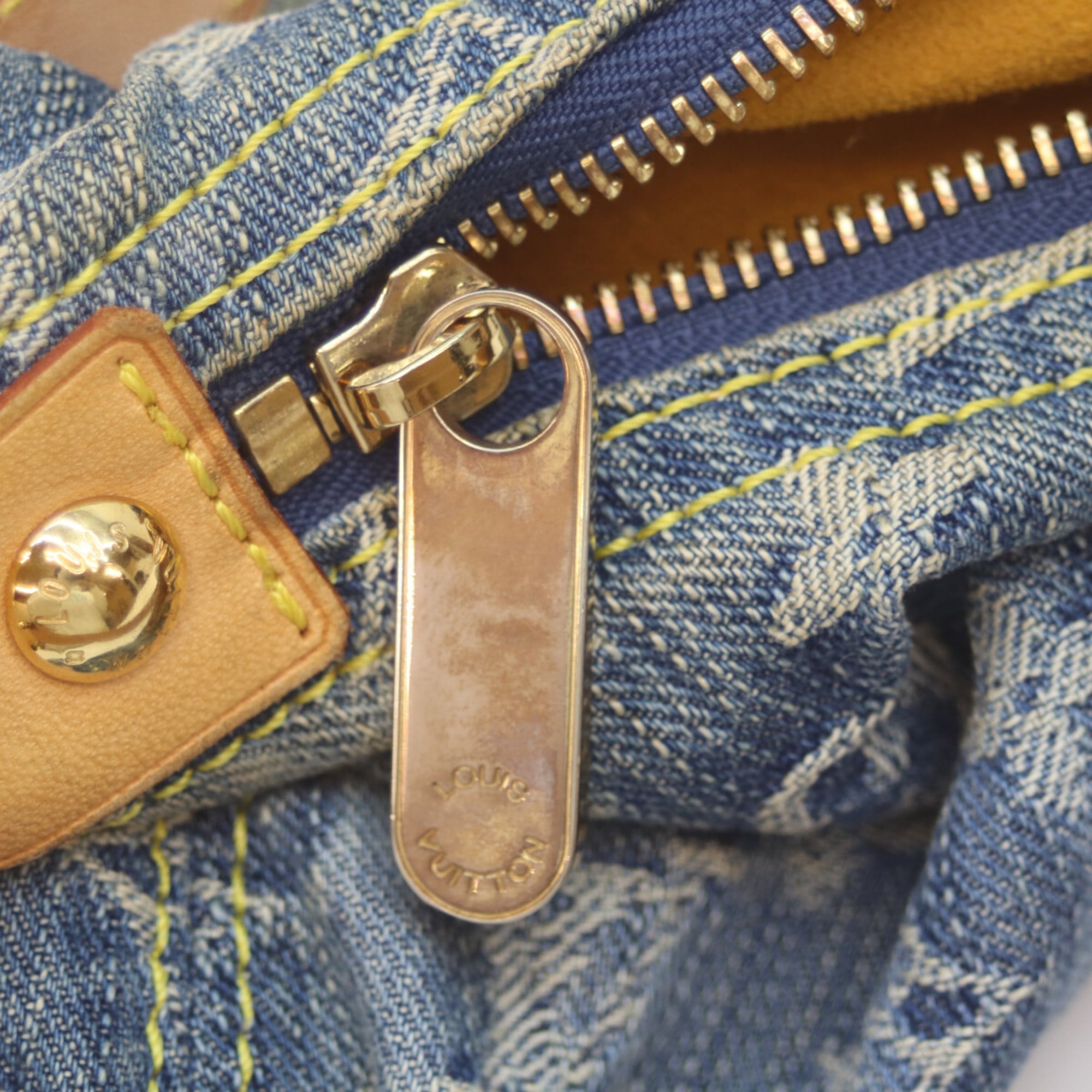 Louis Vuitton Blue Monogram Denim Shoulder Bag