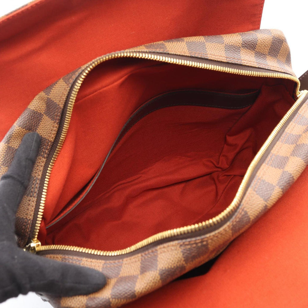 Louis Vuitton Damier Brown Ebene Coated Canvas Leather Shoulder Bag
