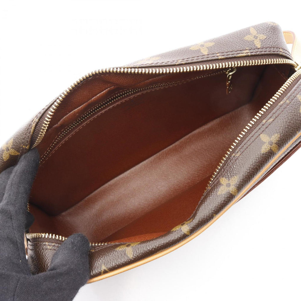 Louis Vuitton Brown Coated Canvas Shoulder Bag