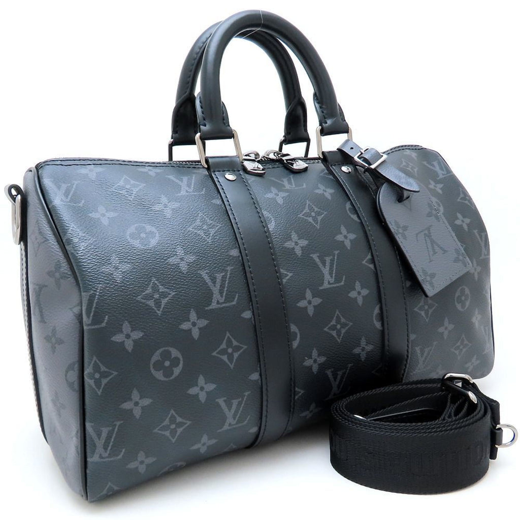 Louis Vuitton Black Monogram Eclipse Monogram Eclipse Boston Bag