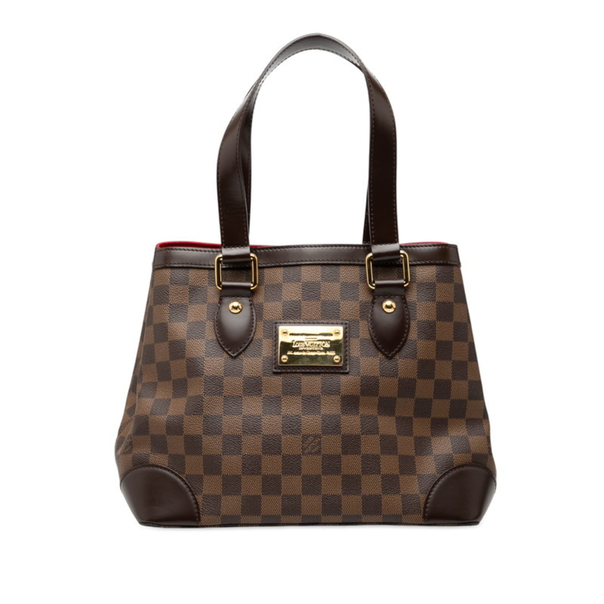 Louis Vuitton Brown Pvc Leather Handbag Tote Bag