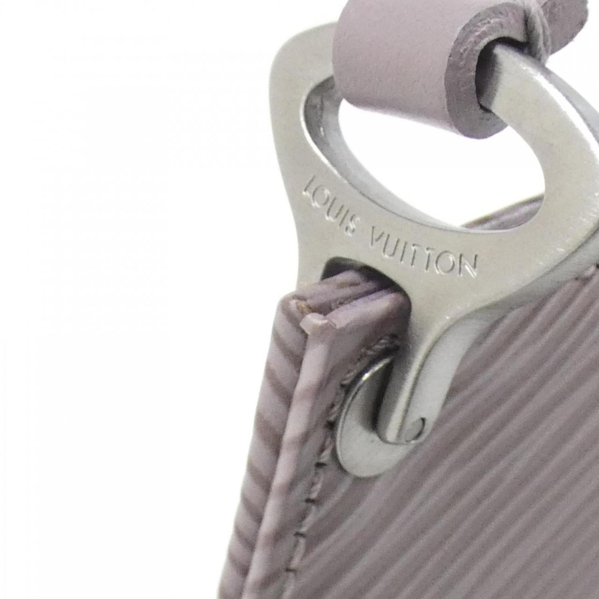 Louis Vuitton Purple Silver Leather Pochette Pouch