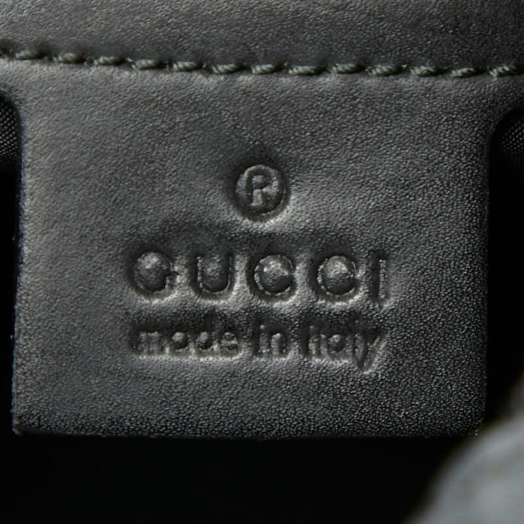Gucci Beige Black Pvc Nylon Backpack (Pre-Owned)