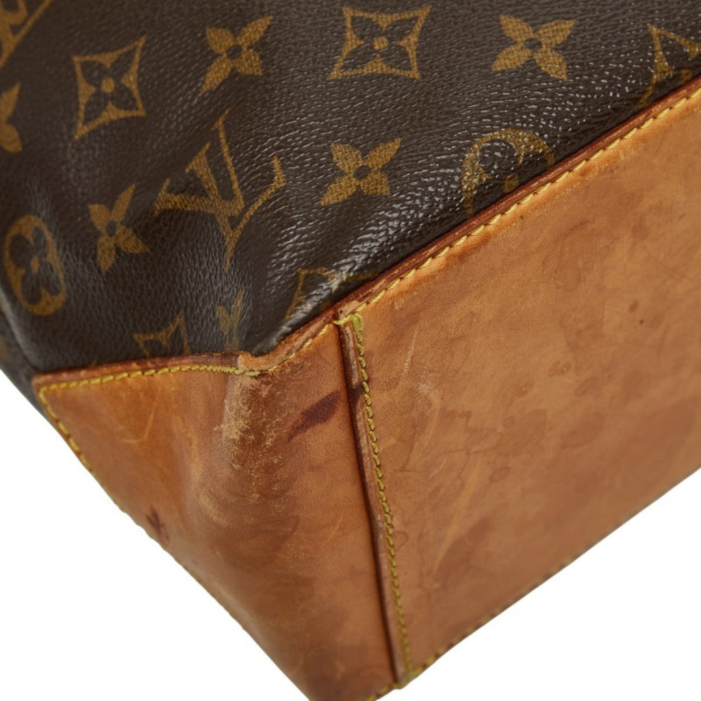 Louis Vuitton Brown Pvc Leather Shoulder Bag Tote Bag