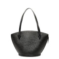 Louis Vuitton Black Noir Leather Handbag Shoulder Bag