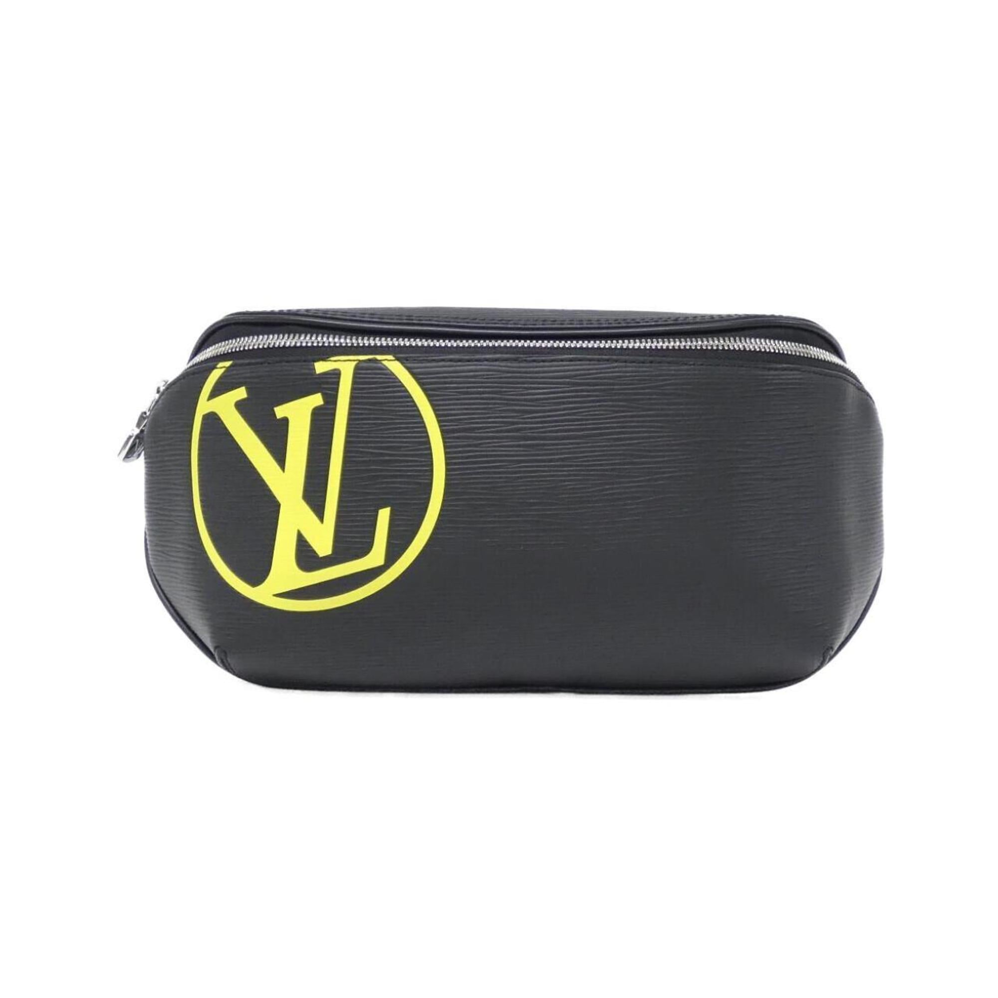 Louis Vuitton Black Leather Fanny Pack Shoulder Bag