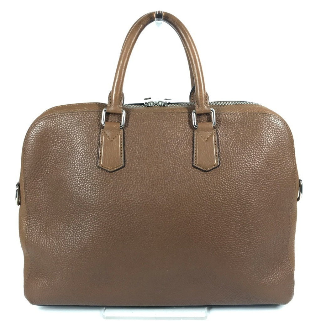 Louis Vuitton Brown Leather Briefcase Handbag Tote Bag