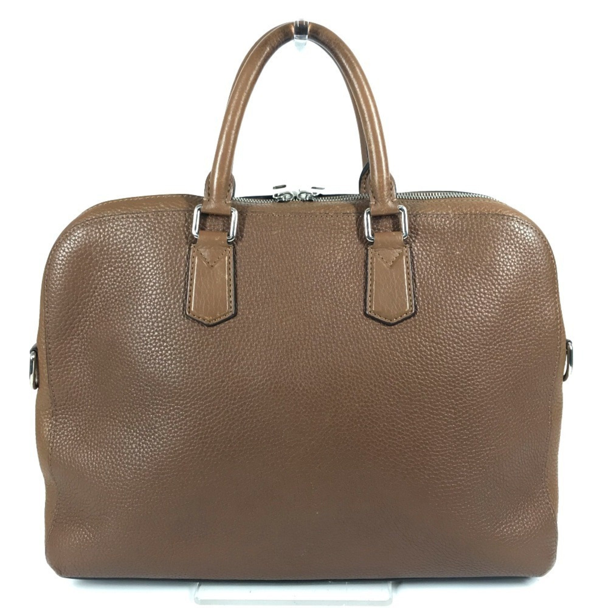 Louis Vuitton Brown Leather Briefcase Handbag Tote Bag