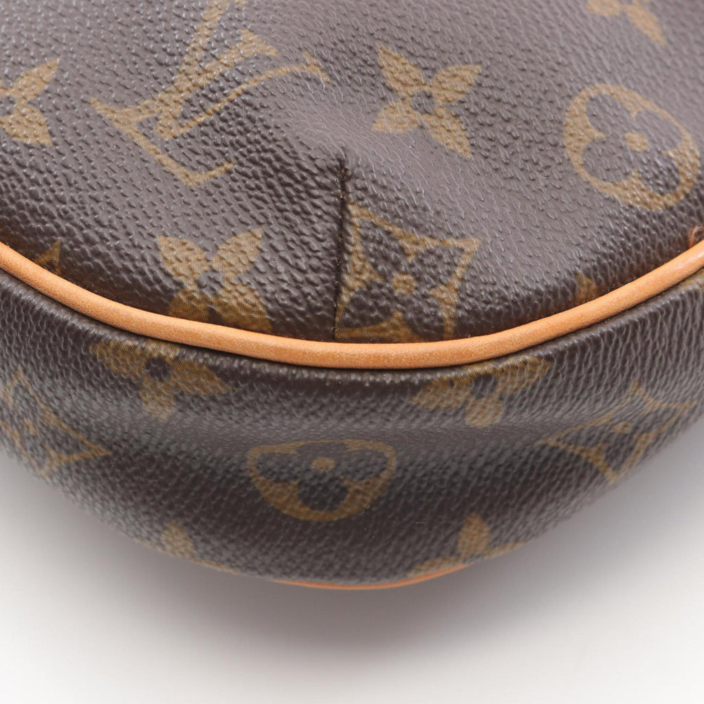 Louis Vuitton Brown Coated Canvas Leather Shoulder Bag