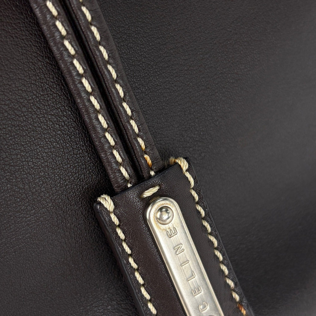 Celine Dark Brown Leather Handbag