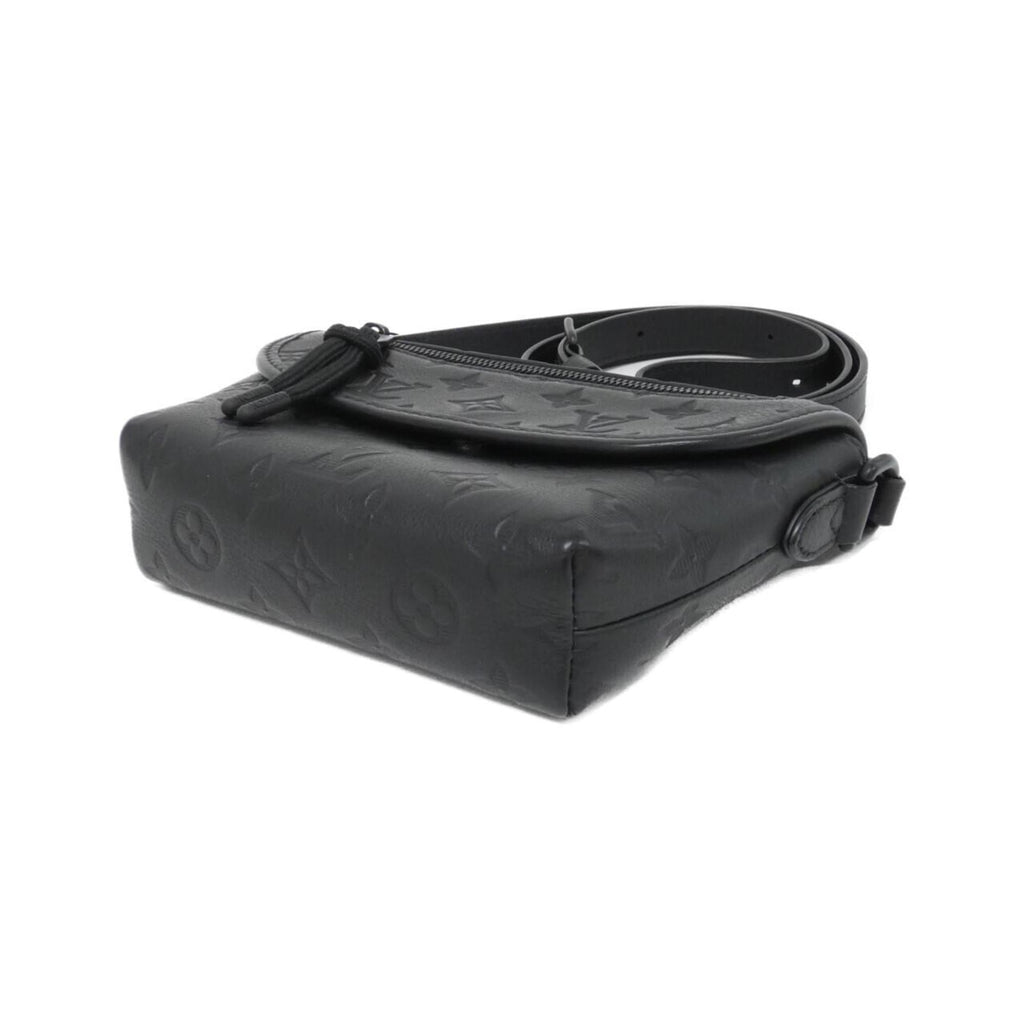 Louis Vuitton Black Leather Shoulder Bag
