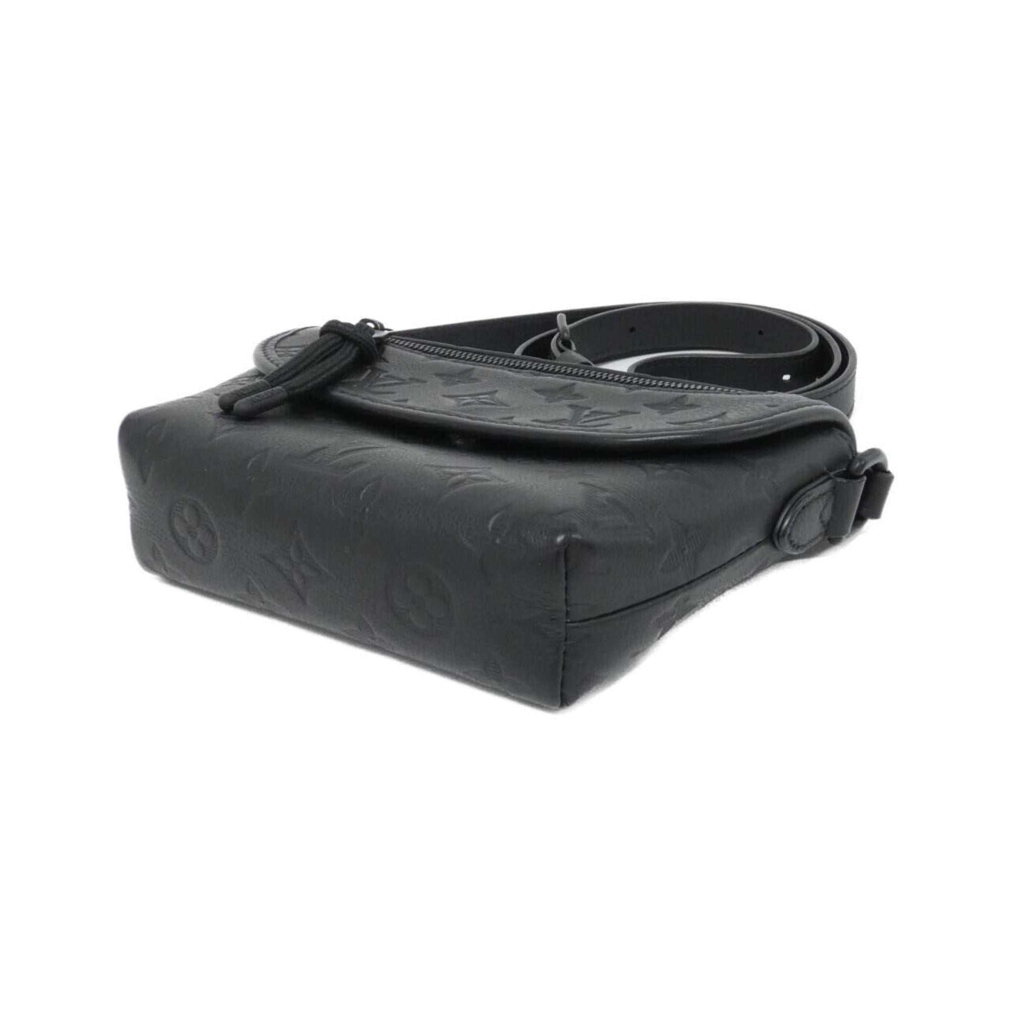 Louis Vuitton Black Leather Shoulder Bag