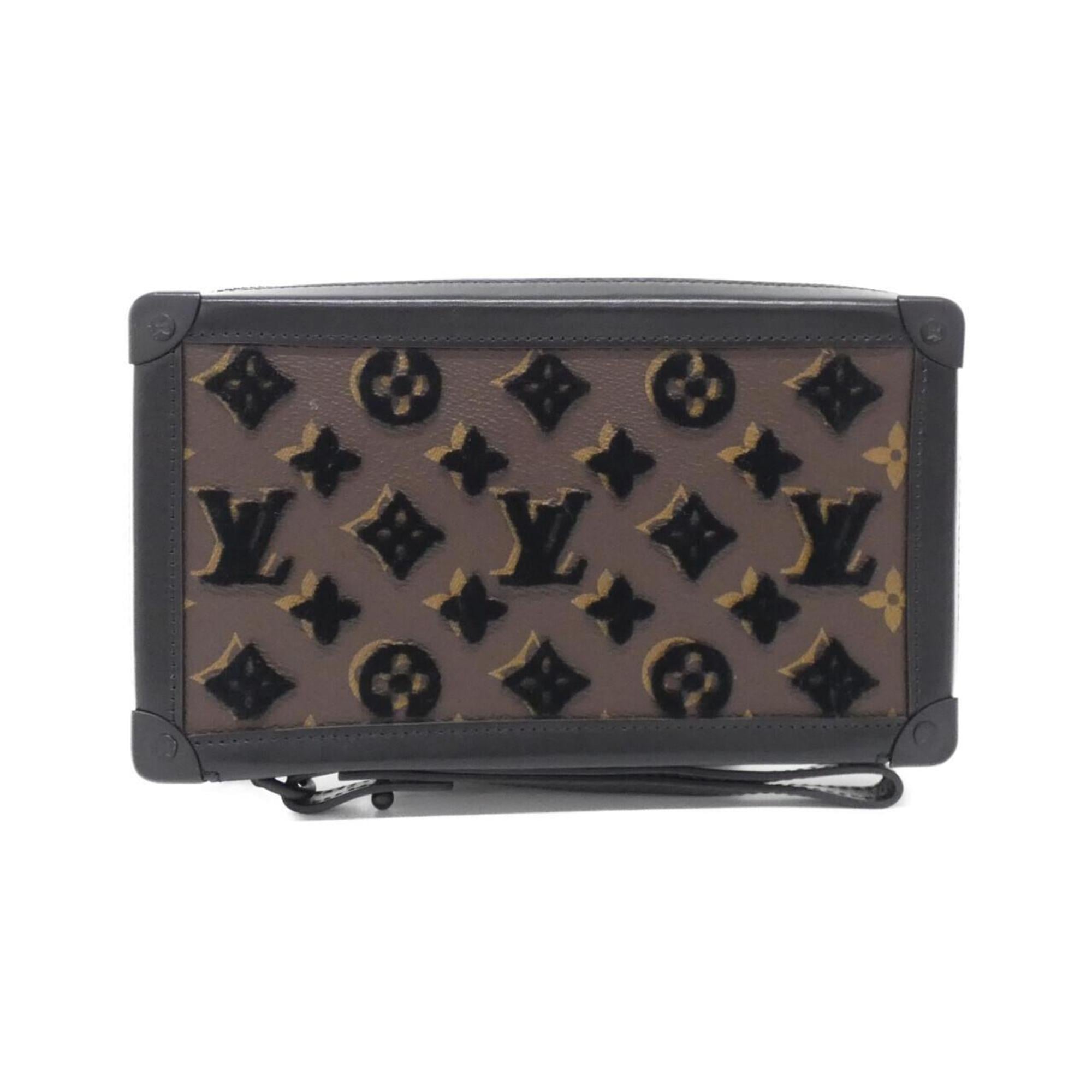 Louis Vuitton Black Marron Monogram Coated Canvas Handbag