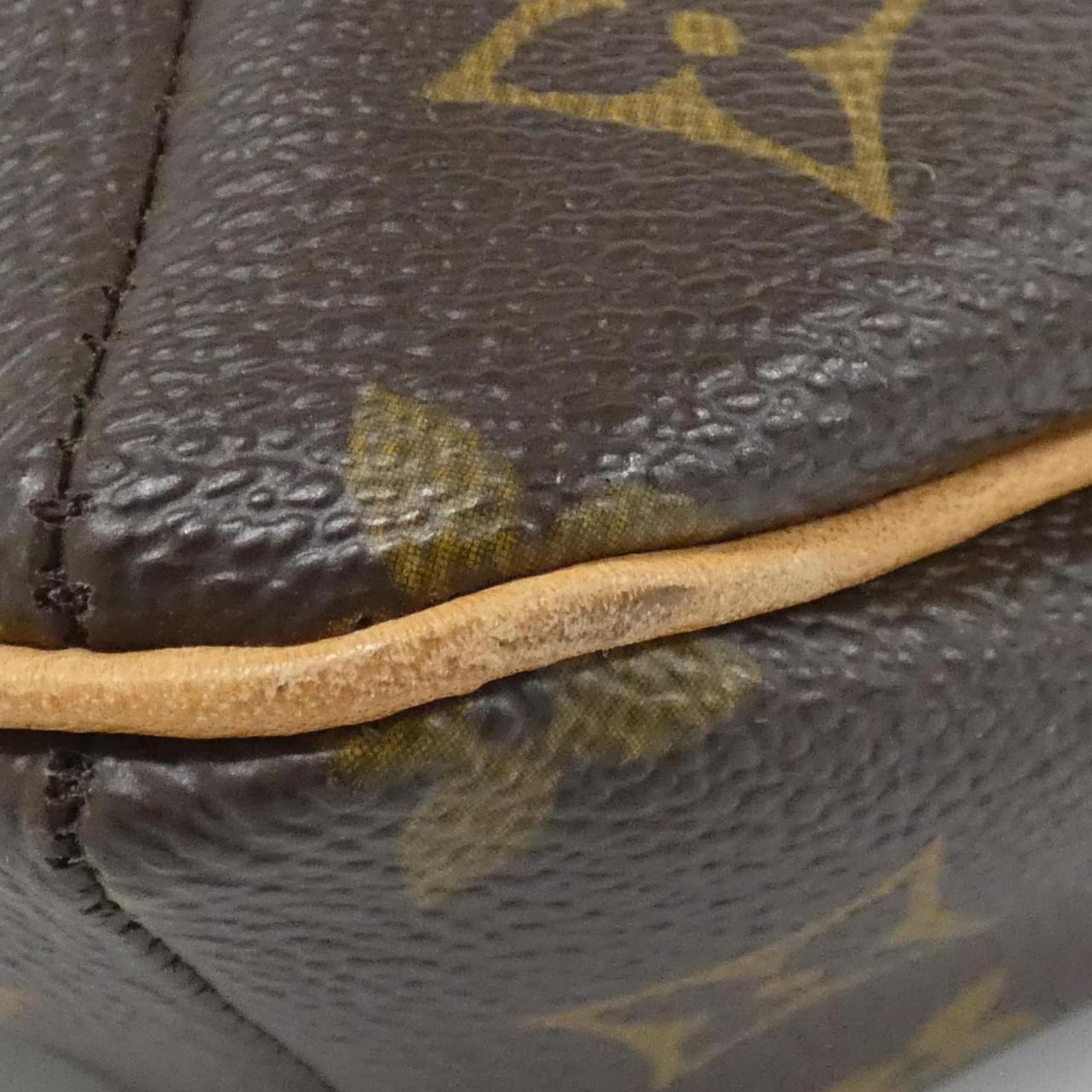 Louis Vuitton Brown Coated Canvas Shoulder Bag