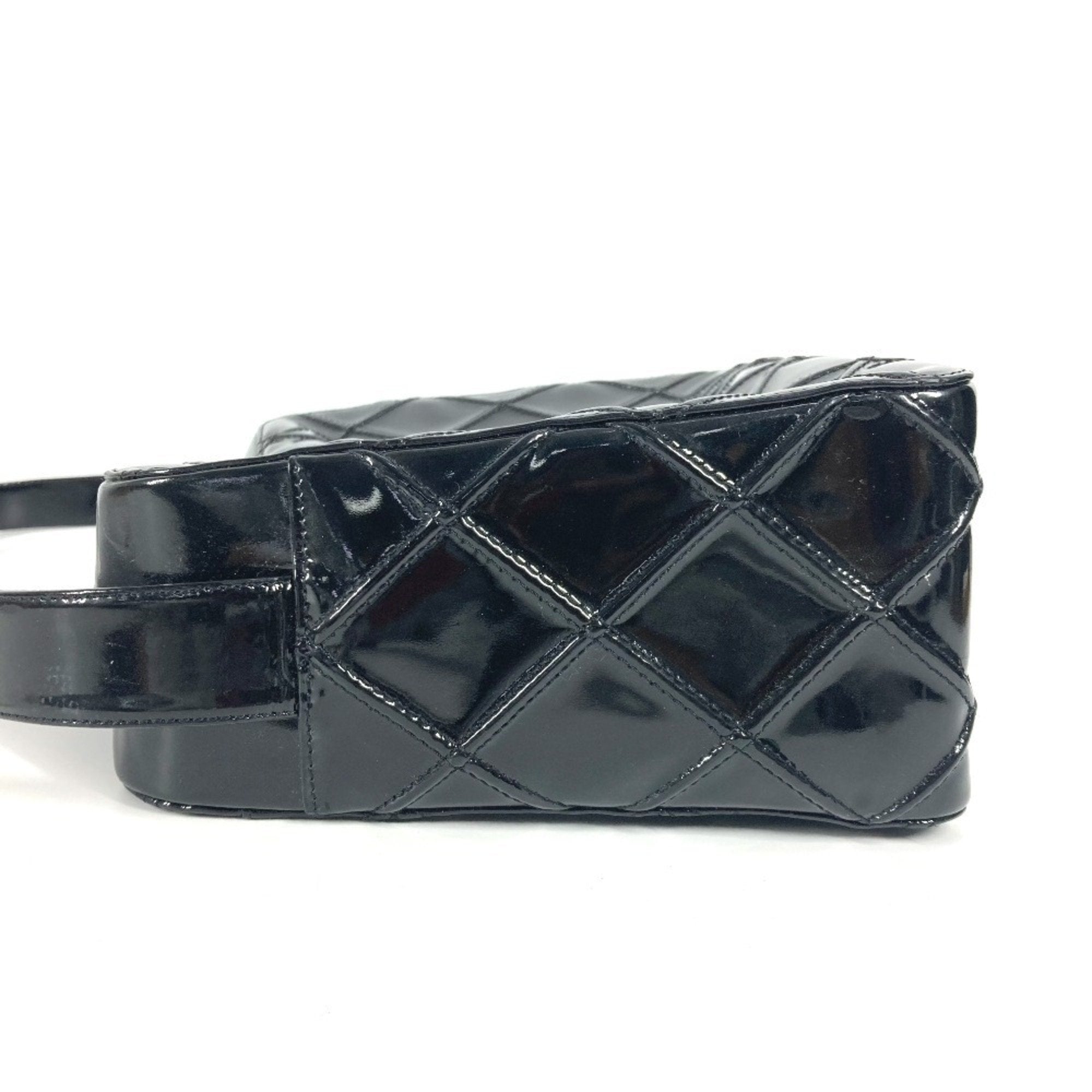 Chanel Black Patent Leather Handbag Shoulder Bag