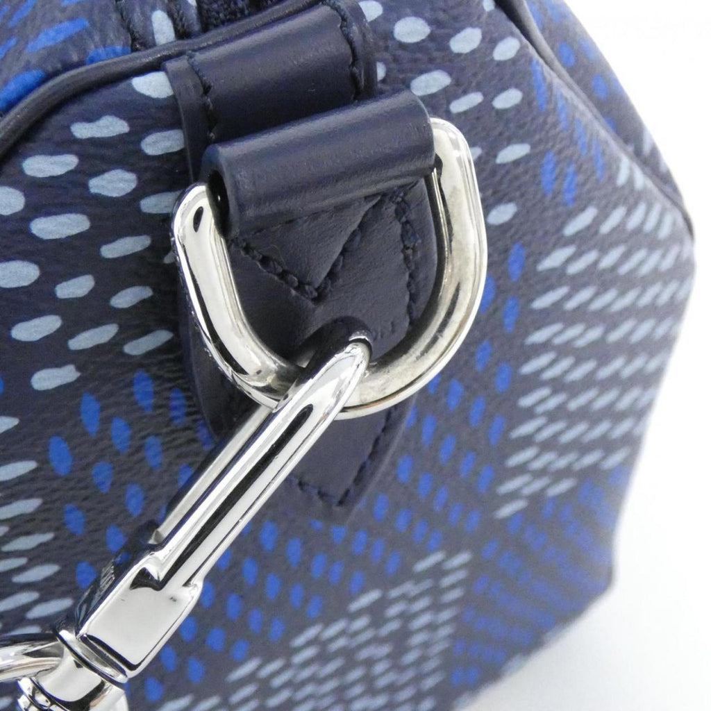 Louis Vuitton Blue Coated Canvas Boston Bag