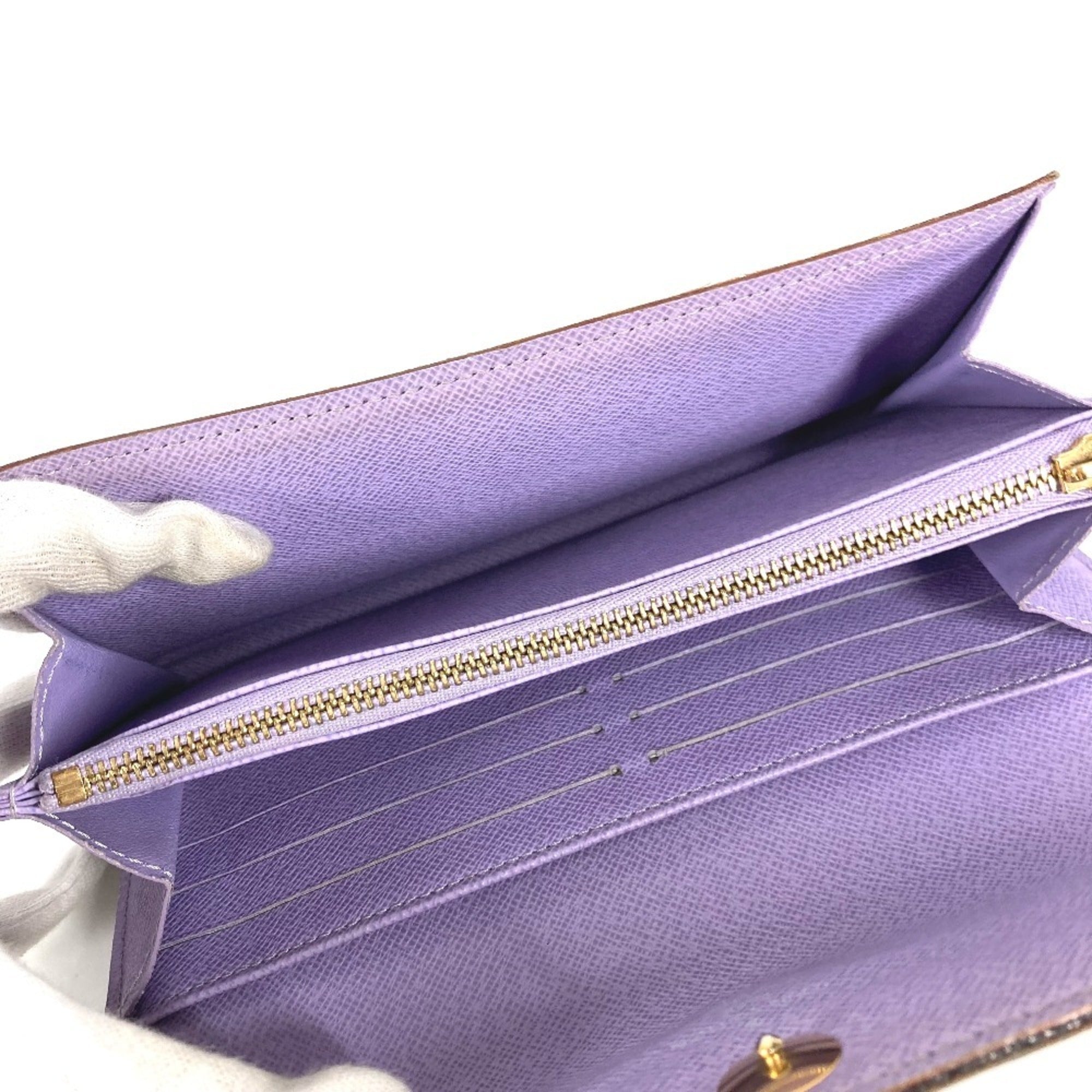 Louis Vuitton Black Multi-Color Purple Monogram Multicolore Canvas Chain/Shoulder Wallet