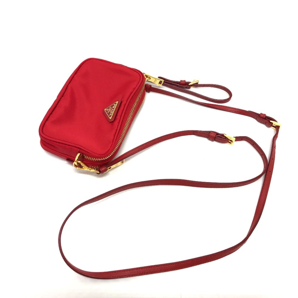 Prada Red Cloth Shoulder Bag