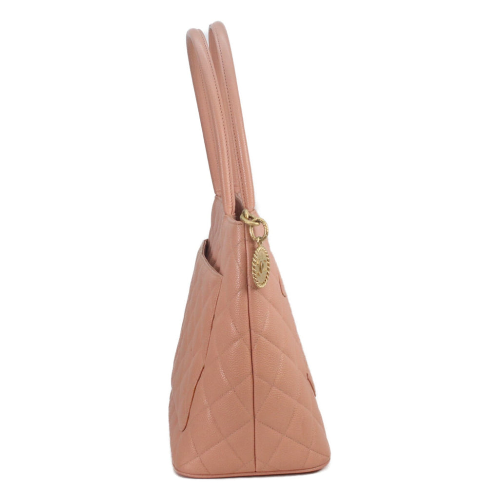 Chanel Pink Grained Calfskin Tote Bag