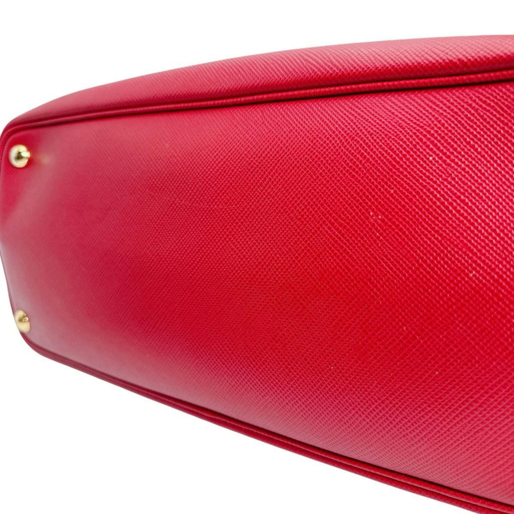 Prada Red Color Leather Handbag Shoulder Bag