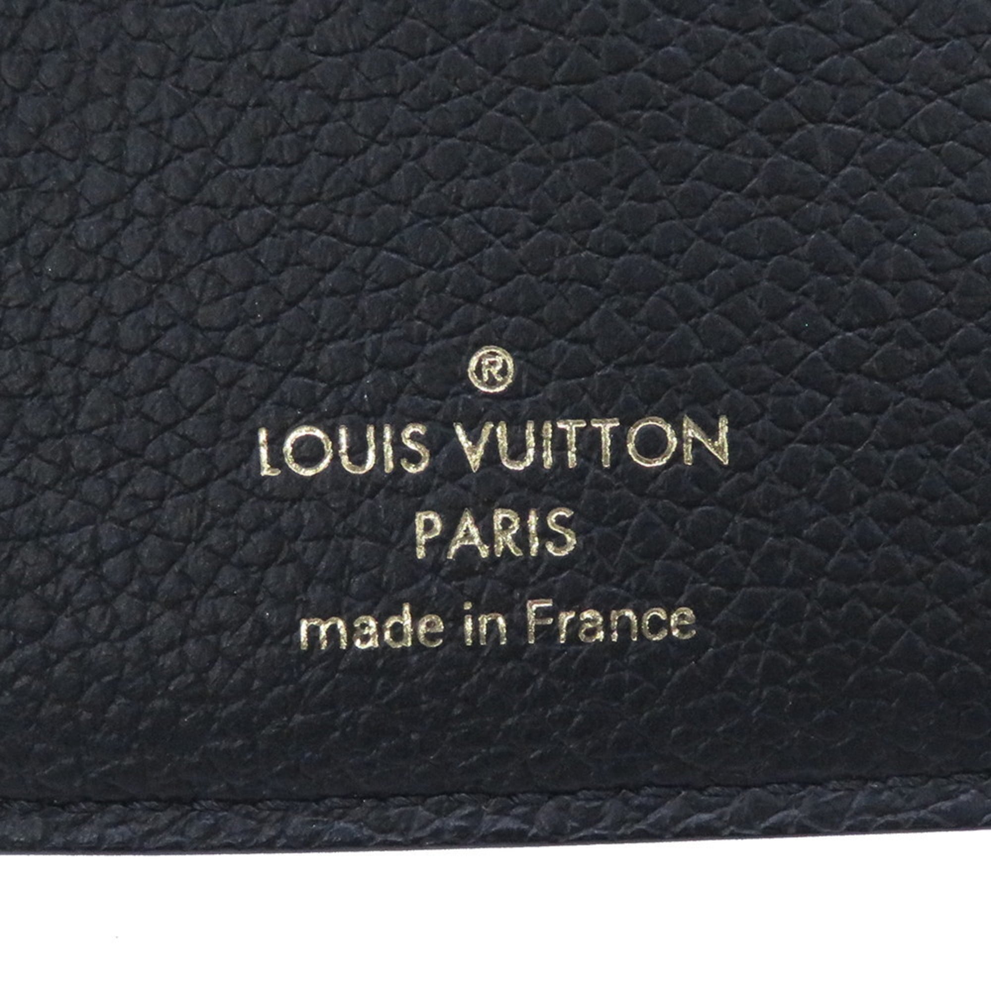 Louis Vuitton Beige Bicolor Black Monogram Monogram Empreinte Wallet (Tri-Fold)