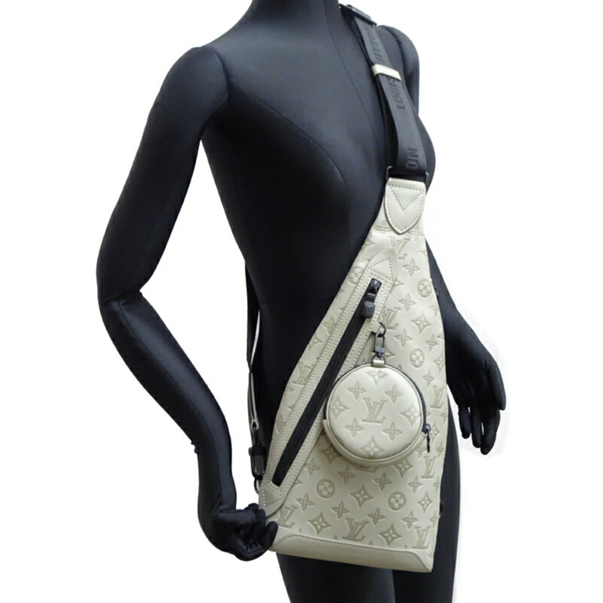 Louis Vuitton Gray Sable Monogram Shadow Pouch Sling Bag