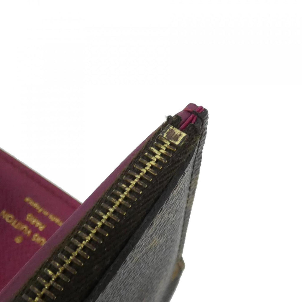 Louis Vuitton Fuchsia Marron Monogram Monogram Wallet (Tri-Fold)