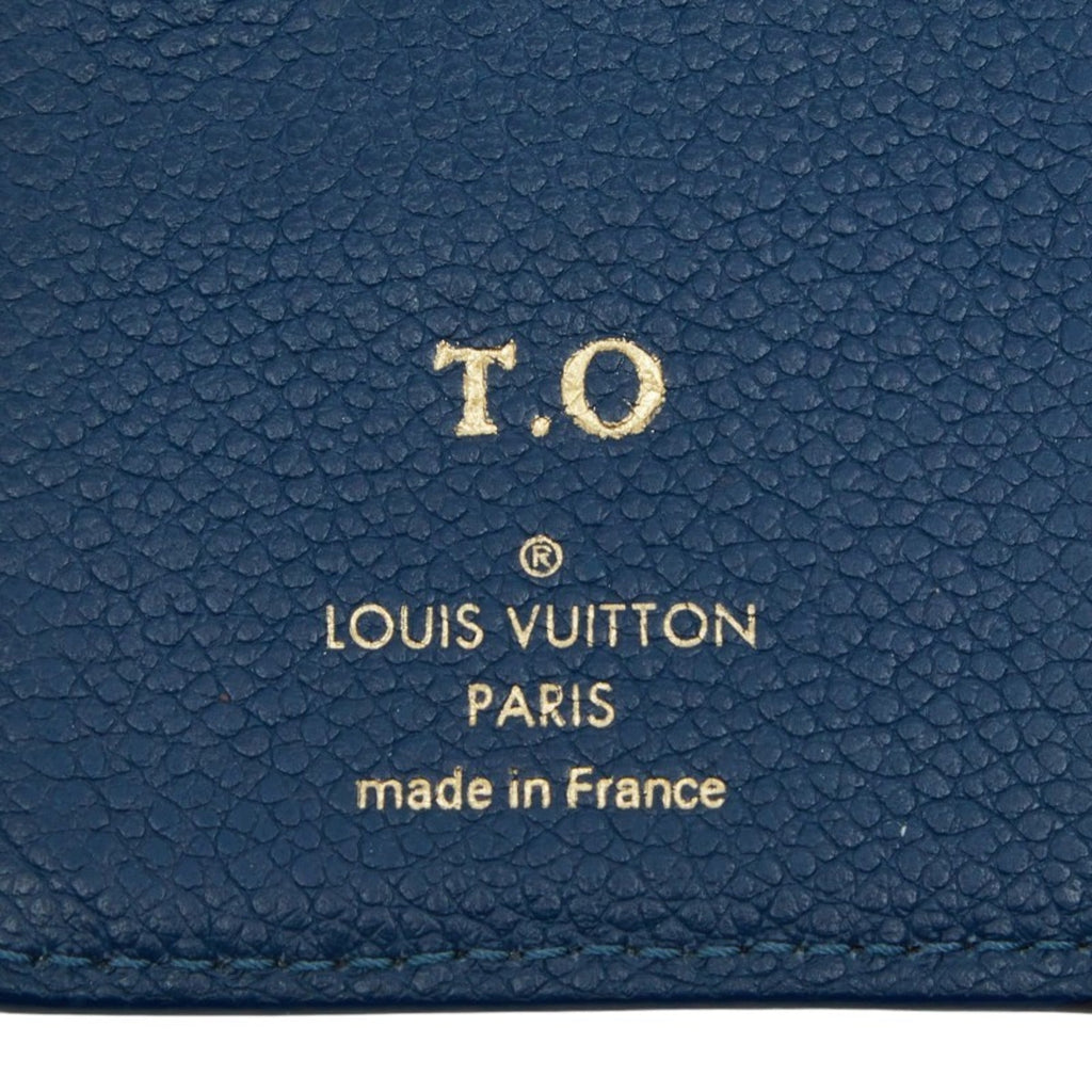 Louis Vuitton Blue White Leather Wallet
