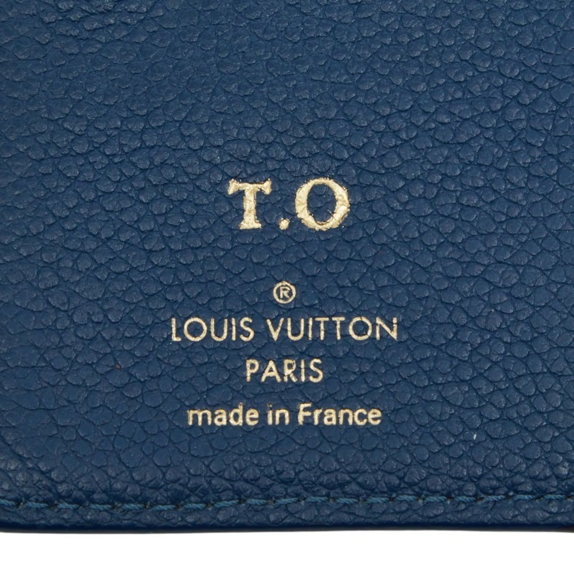 Louis Vuitton Blue White Leather Wallet