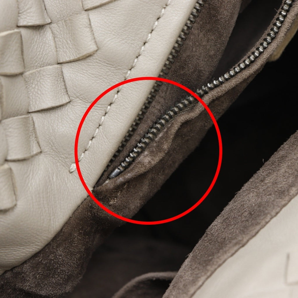 Bottega Veneta Gray Intrecciato Shoulder Bag