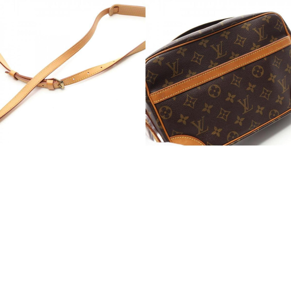 Louis Vuitton Brown Coated Canvas Shoulder Bag