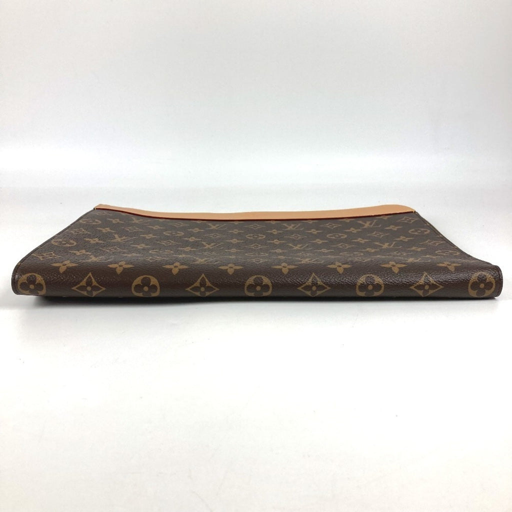 Louis Vuitton Brown Monogram Clutch Bag Pochette Pouch